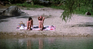 Откровенная сцена с полностью голыми Деброй Коул и Дженнифер Коннелли – Горячее местечко (1990)